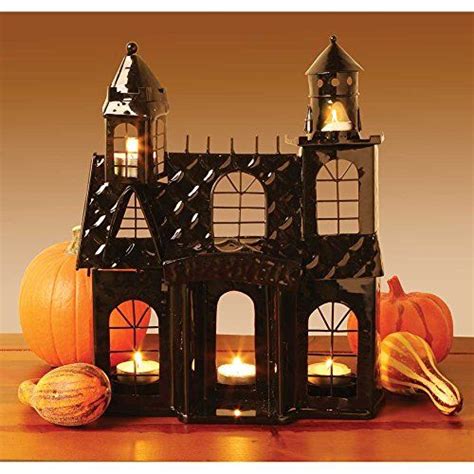 amazon metal haunted castle house candle votive tealight target yankee|Amazon.com: Muzrunq Halloween Candle Box Metal Outline .